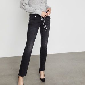 BCBG Distressed Black Boyfriend Jeans NWT